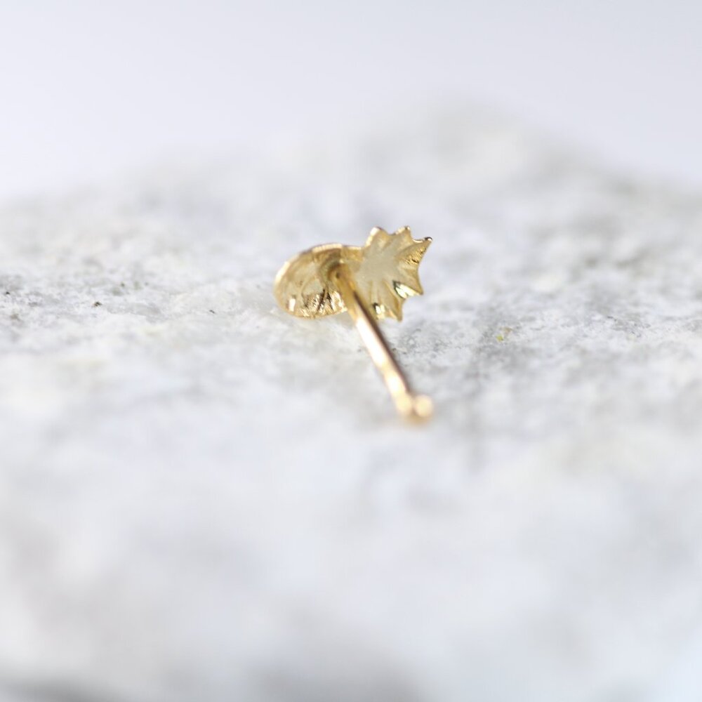 9kt Solid Gold Cute Tiny Pineapple Ocean Hawaiian… - image 2